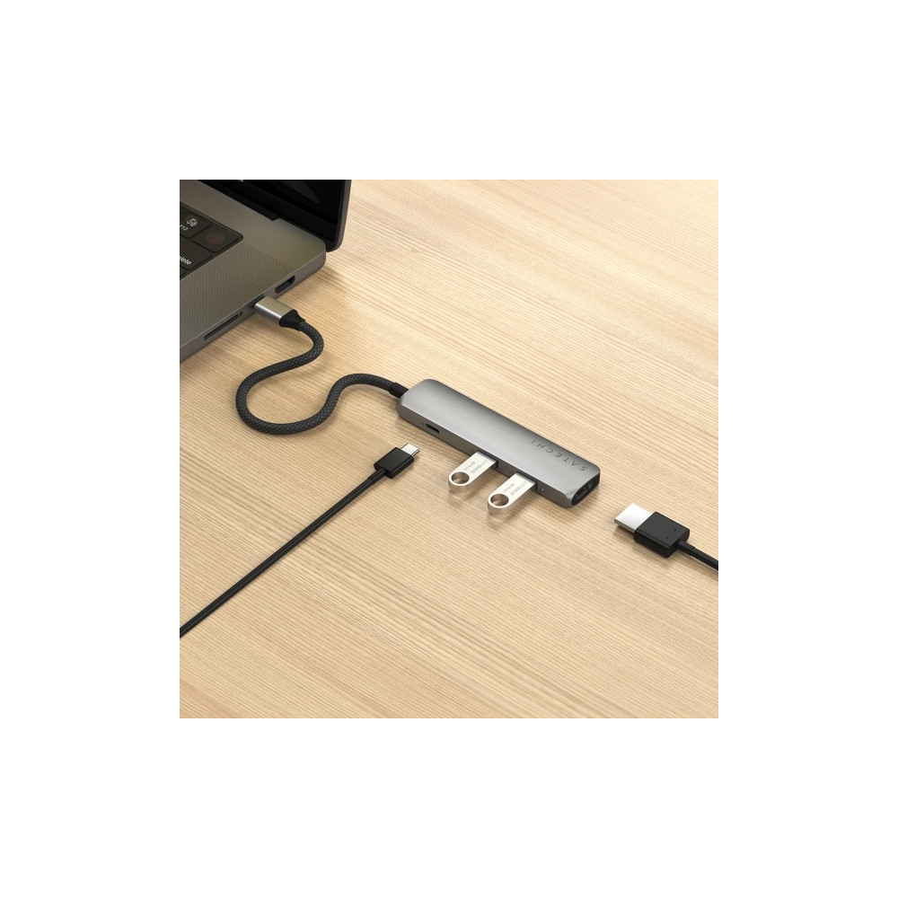 Produktbild för Satechi 4-in-1 - dockningsstation - USB-C / USB 3.2 Gen 2 x 2 - HDMI