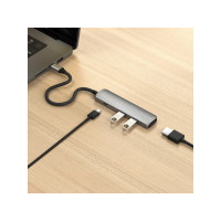 Produktbild för Satechi 4-in-1 - dockningsstation - USB-C / USB 3.2 Gen 2 x 2 - HDMI