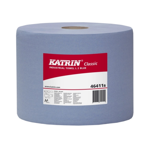 KATRIN Handdukspapper katrin 464118 classic, industriell, blå, 2 ru...