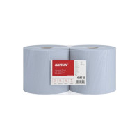 Produktbild för Handdukspapper katrin 464118 classic, industriell, blå, 2 ru...