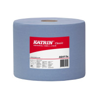 Produktbild för Handdukspapper katrin 464118 classic, industriell, blå, 2 ru...