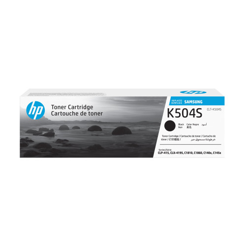 Hewlett-Packard HP CLT-K504S - svart - original - tonerkassett (SU158A)