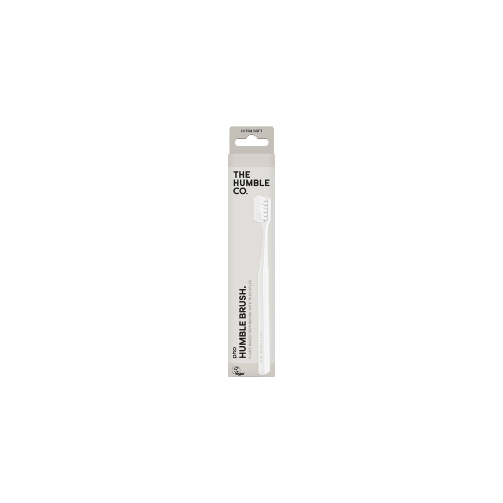 Produktbild för Pro Humble Brush Plant-based - 7k bristles - SOFT - vit