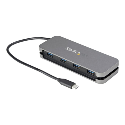 StarTech.com StarTech.com 4-port USB C-hubb - 4x USB-A - 5 Gbps USB 3.0 Type-C-hubb (USB 3.2/3.1 Gen 1) - USB-bussdriven - Bärbar USB-C till USB-A-adapterhubb för bärbara datorer - 28 cm lång kabel med kabelhantering - hubb - 4 portar