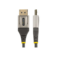 Produktbild för StarTech 4 m VESA-certifierad DisplayPort 1.4-kabel - 8K 60 Hz HDR10 - Ultra HD 4K 120 Hz-video - DP 1.4-kabel/-sladd - För skärmar/displayer - DisplayPort till DisplayPort-kabel - M/M - DisplayPort-kabel - DisplayPort till DisplayPort - 4 m