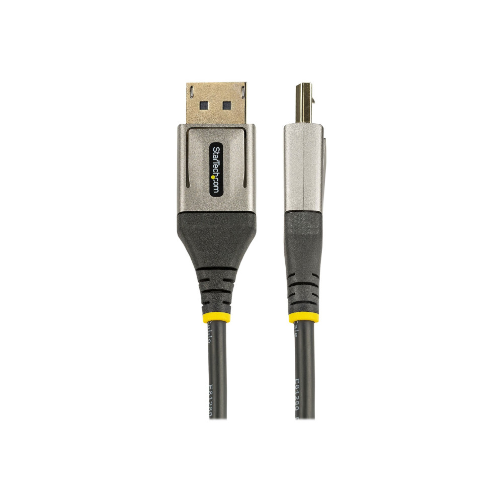 Produktbild för StarTech 4 m VESA-certifierad DisplayPort 1.4-kabel - 8K 60 Hz HDR10 - Ultra HD 4K 120 Hz-video - DP 1.4-kabel/-sladd - För skärmar/displayer - DisplayPort till DisplayPort-kabel - M/M - DisplayPort-kabel - DisplayPort till DisplayPort - 4 m