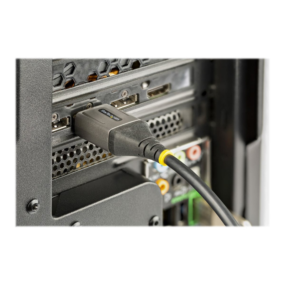 Produktbild för StarTech 4 m VESA-certifierad DisplayPort 1.4-kabel - 8K 60 Hz HDR10 - Ultra HD 4K 120 Hz-video - DP 1.4-kabel/-sladd - För skärmar/displayer - DisplayPort till DisplayPort-kabel - M/M - DisplayPort-kabel - DisplayPort till DisplayPort - 4 m