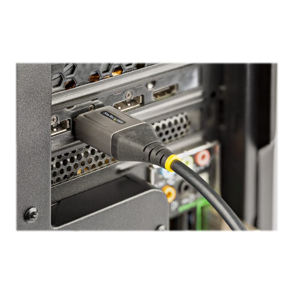 Produktbild för StarTech 4 m VESA-certifierad DisplayPort 1.4-kabel - 8K 60 Hz HDR10 - Ultra HD 4K 120 Hz-video - DP 1.4-kabel/-sladd - För skärmar/displayer - DisplayPort till DisplayPort-kabel - M/M - DisplayPort-kabel - DisplayPort till DisplayPort - 4 m