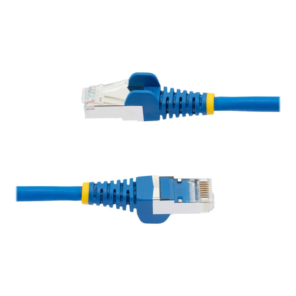 Produktbild för StarTech.com 3m CAT6a Ethernet Cable - Blue - Low Smoke Zero Halogen (LSZH) - 10GbE 500MHz 100W PoE++ Snagless RJ-45 w/Strain Reliefs S/FTP Network Patch Cord - patch-kabel - 3 m - blå