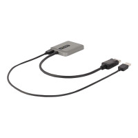 Produktbild för StarTech.com 2-Port DisplayPort MST Hub, Dual 4K 60Hz, DP to 2x DisplayPort Monitor Adapter, DP 1.4 Multi-Monitor Video Adapter w/ 1ft Built-in Cable, USB Powered, Windows Only - Multi Stream Transport Hub (MST14DP122DP) - hubb - 2 portar