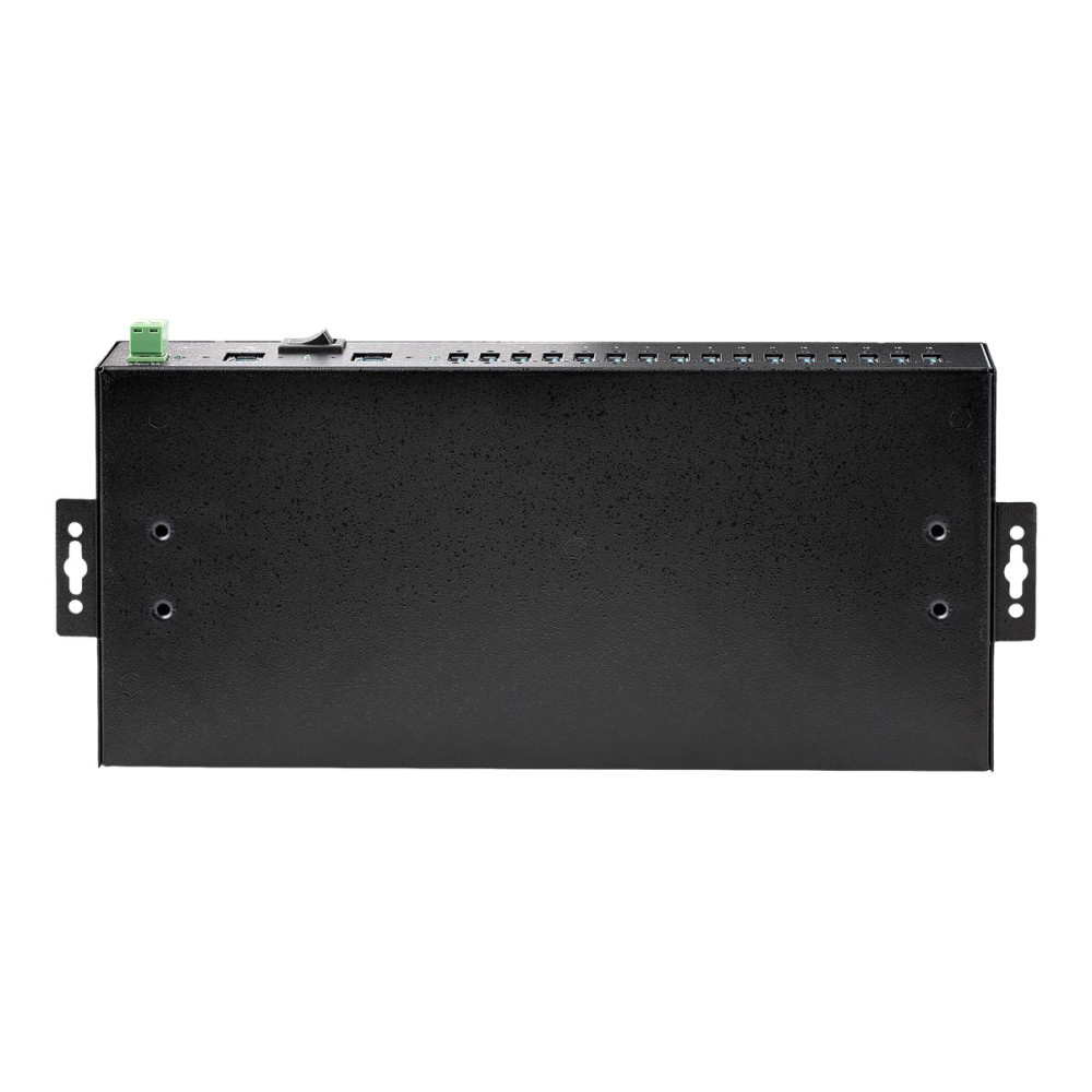 Produktbild för StarTech.com 16-Port Industrial USB 3.0 Hub 5Gbps, Metal, DIN/Surface/Rack Mountable, ESD Protection, Terminal Block Power, up to 120W Shared USB Charging, Dual-Host Hub/Switch (5G16AINDS-USB-A-HUB) - hubb - industriell - 16 portar - rackmonterbar