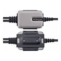 Produktbild för StarTech.com 13ft (4m) 2-Port USB to Serial Adapter Cable, Interchangeable DB9 Screws/Nuts, COM Retention, USB-A to DB9 RS232, FTDI, Level-4 ESD Protection, Windows/macOS/ChromeOS/Linux - Rugged TPE Construction (2P6FFC-USB-SERIAL) - USB / seriell kabel -