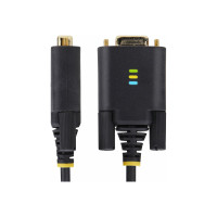 Produktbild för StarTech.com 13ft (4m) 2-Port USB to Serial Adapter Cable, Interchangeable DB9 Screws/Nuts, COM Retention, USB-A to DB9 RS232, FTDI, Level-4 ESD Protection, Windows/macOS/ChromeOS/Linux - Rugged TPE Construction (2P6FFC-USB-SERIAL) - USB / seriell kabel -