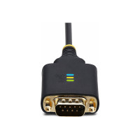 Produktbild för StarTech.com 13ft (4m) 2-Port USB to Serial Adapter Cable, Interchangeable DB9 Screws/Nuts, COM Retention, USB-A to DB9 RS232, FTDI, Level-4 ESD Protection, Windows/macOS/ChromeOS/Linux - Rugged TPE Construction (2P6FFC-USB-SERIAL) - USB / seriell kabel -