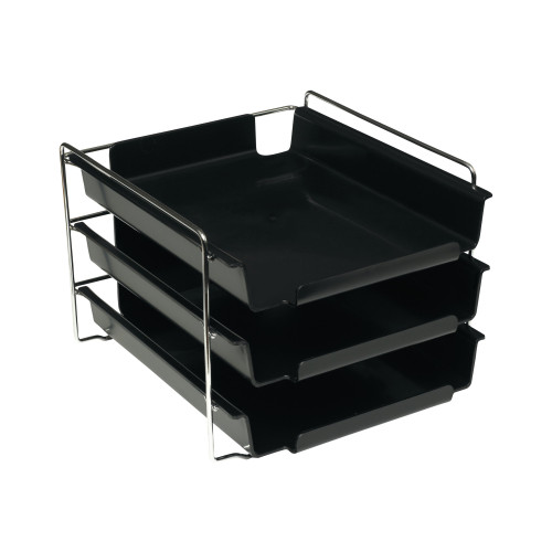 BANTEX Bantex Vision - brevfack - svart (paket om 3)