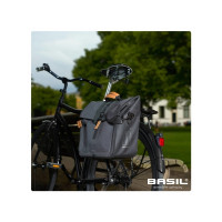 Produktbild för Basil BA17661, Bak, Cykelväska, Polyester, Grå, 20 l, 370 mm