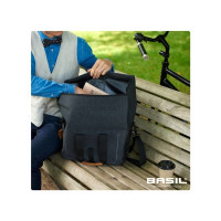 Produktbild för Basil BA17661, Bak, Cykelväska, Polyester, Grå, 20 l, 370 mm