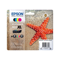 Produktbild för Epson 603XL Multipack - 4-pack - XL - svart, gul, cyan, magenta - original - bläckpatron