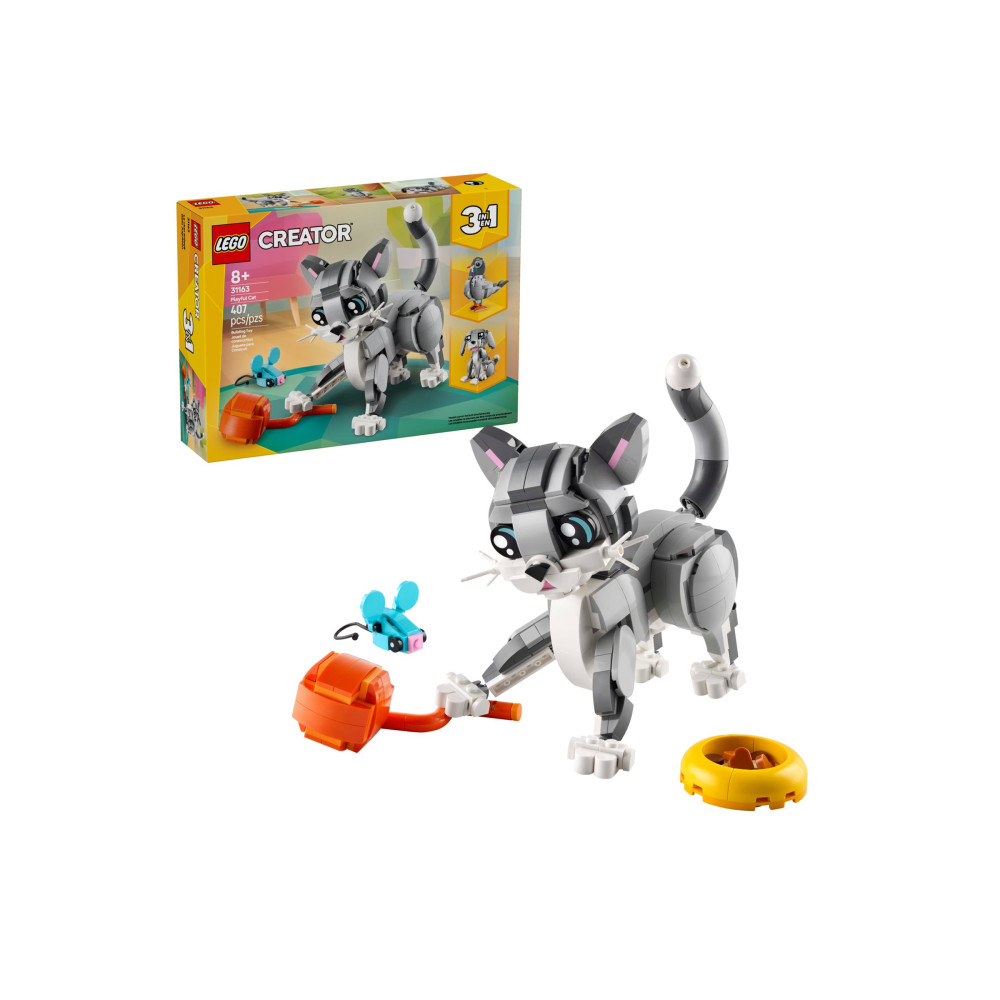 Produktbild för LEGO Creator 3in1 31163 - Lekfull katt - byggsats