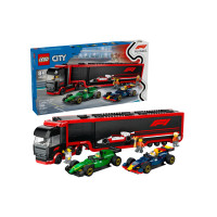 Produktbild för LEGO City 60445 - F1 Lastbil med RB20 & AMR24 F1 Bilar - byggsats