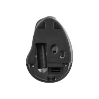 Produktbild för Kensington Pro Fit Ergo Vertical Wireless Mouse - vertikal mus - 2.4 GHz - svart