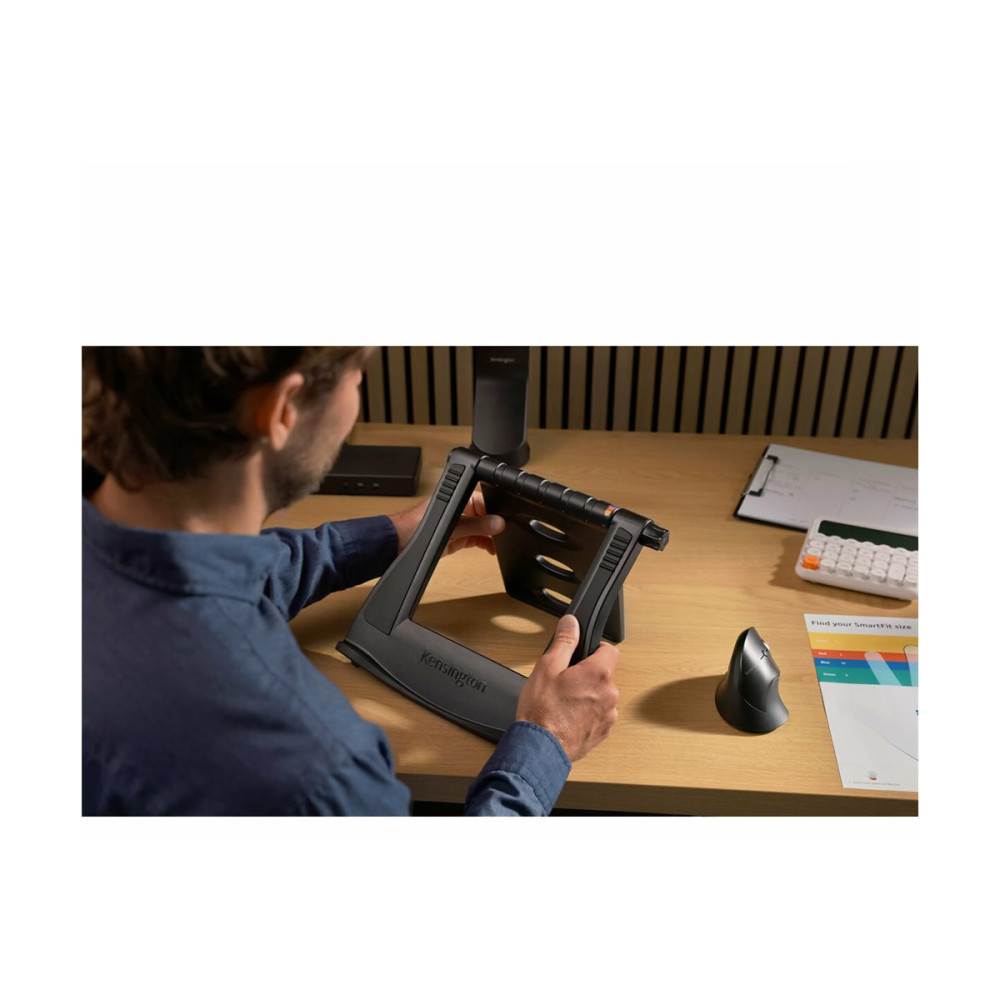 Produktbild för Kensington Pro Fit Ergo Vertical Wireless Mouse - vertikal mus - 2.4 GHz - svart