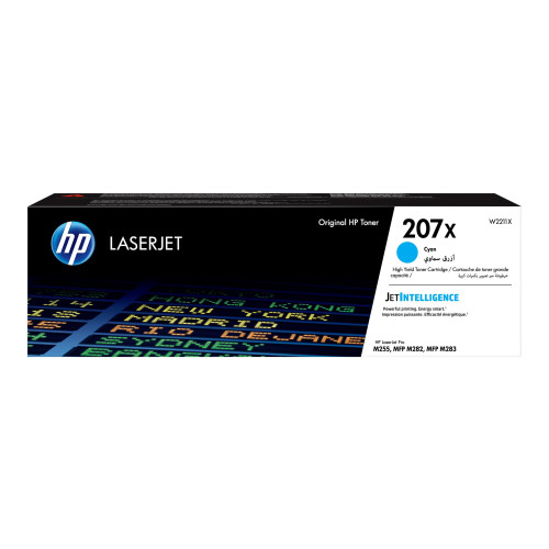 HP HP 207X - Lång livslängd - cyan - original - LaserJet - tonerkassett (W2211X)
