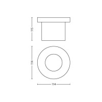 Produktbild för Philips myGarden Moss - markbelysning - LED-spotlight - 3 W - varmt vitt ljus - 2700 K - stål