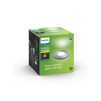 Produktbild för Philips myGarden Moss - markbelysning - LED-spotlight - 3 W - varmt vitt ljus - 2700 K - stål