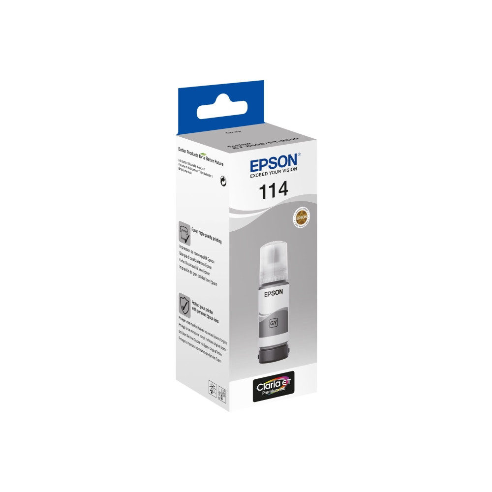 Produktbild för Epson EcoTank 114 - grå - original - påfyllnadsbläck