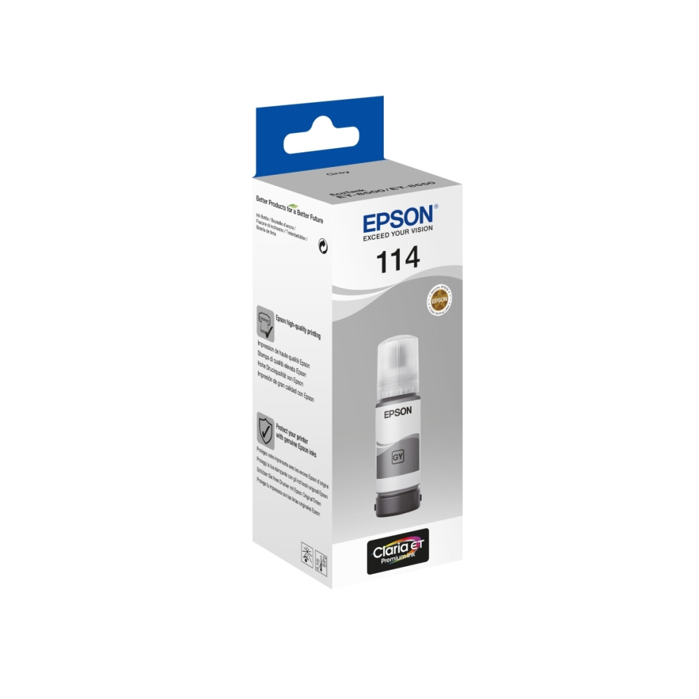 Produktbild för Epson EcoTank 114 - grå - original - påfyllnadsbläck