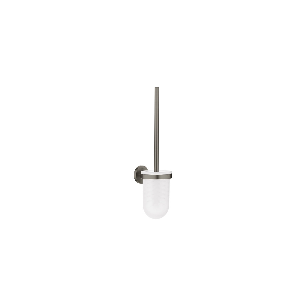 Produktbild för Grohe Essentials väggmonterad toalettborste med glashållare