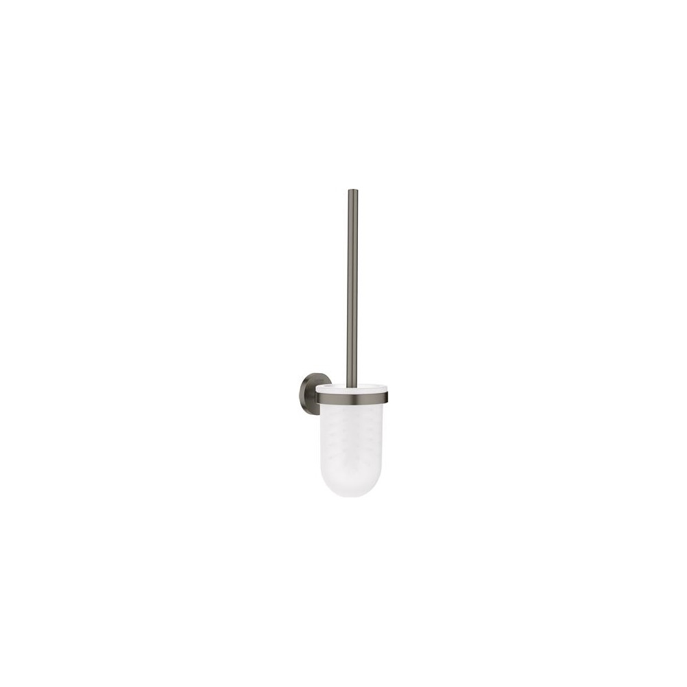 Produktbild för Grohe Essentials väggmonterad toalettborste med glashållare