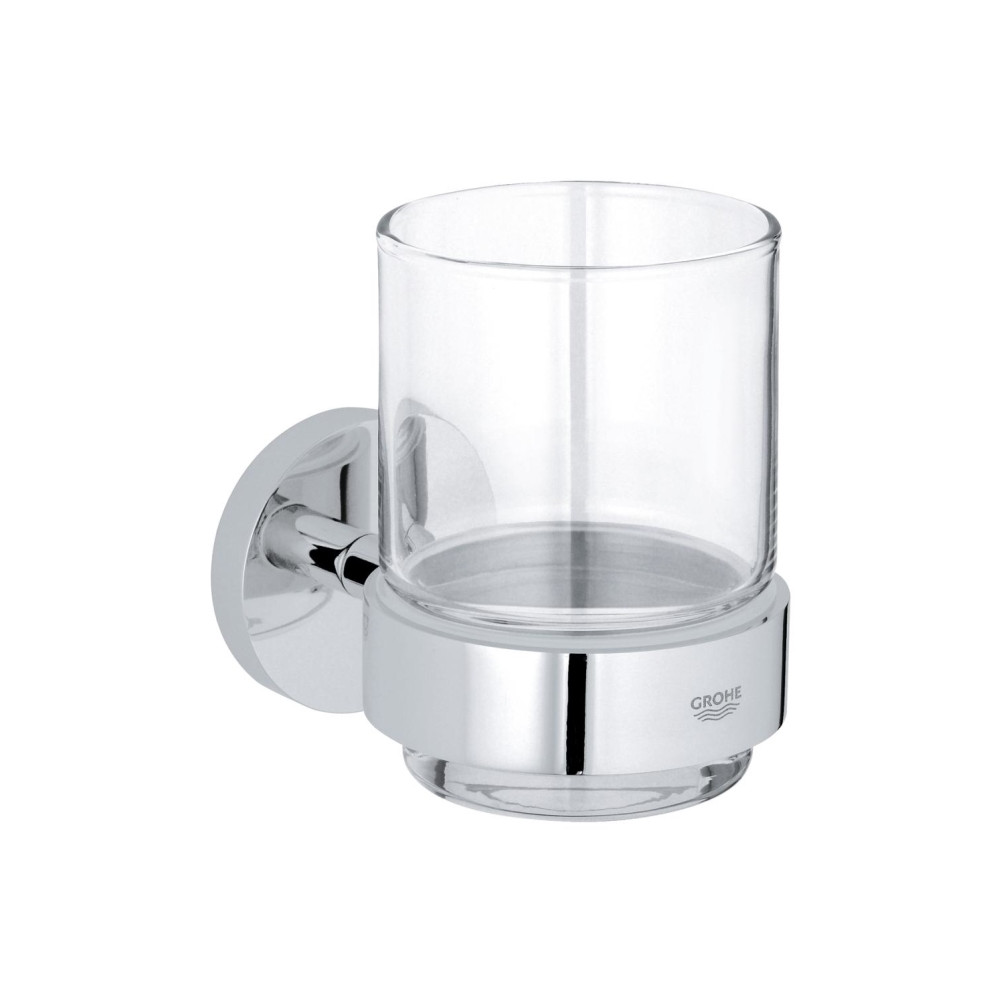 Produktbild för GROHE Essentials, Krom, Monokromatiskt, Glas, Single, Väggmo...