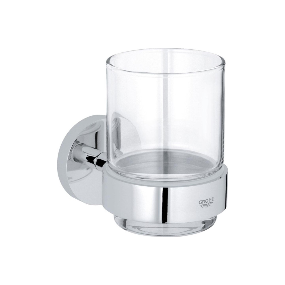 Produktbild för GROHE Essentials, Krom, Monokromatiskt, Glas, Single, Väggmo...