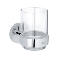 Produktbild för GROHE Essentials, Krom, Monokromatiskt, Glas, Single, Väggmo...