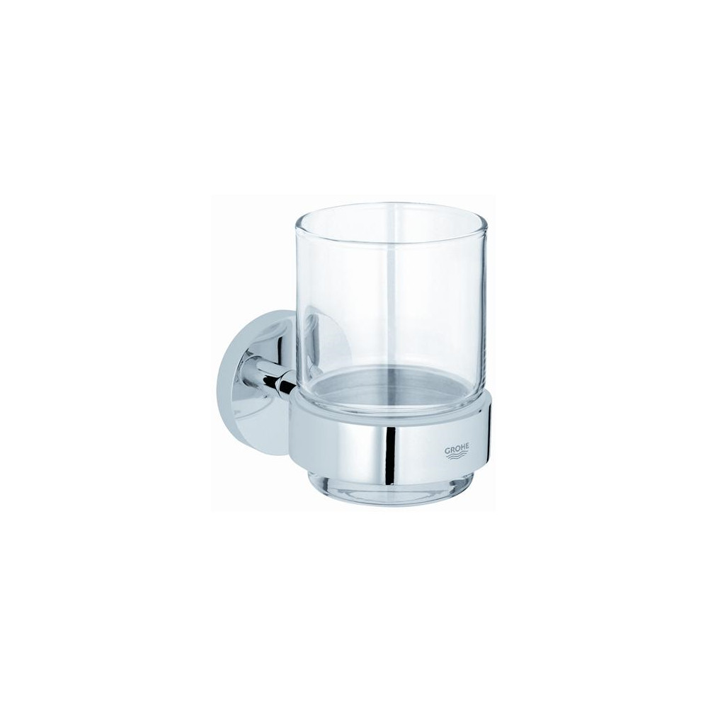 Produktbild för GROHE Essentials, Krom, Monokromatiskt, Glas, Single, Väggmo...