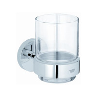 Produktbild för GROHE Essentials, Krom, Monokromatiskt, Glas, Single, Väggmo...