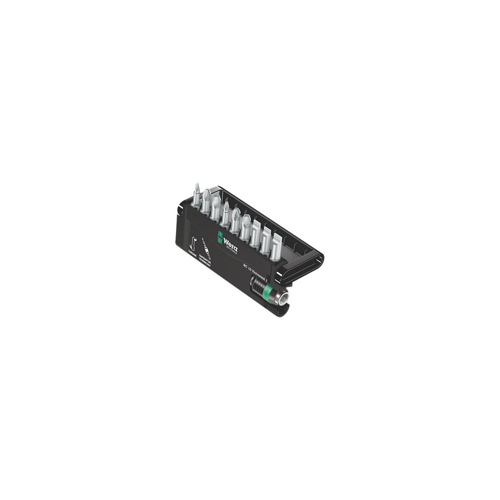 Produktbild för Wera Bit-Check 10 Universal 3 - bitssats för skruvmejsel - 10 delar