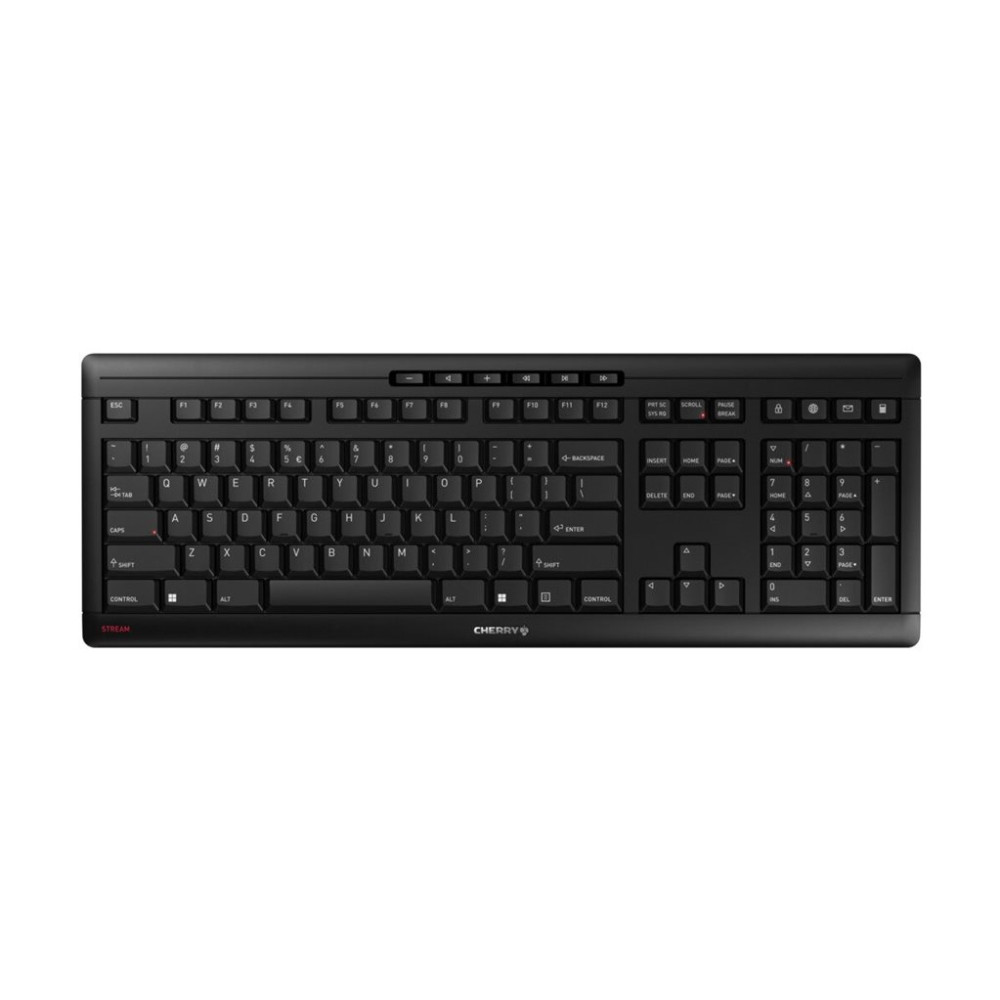 Produktbild för CHERRY STREAM KEYBOARD WIRELESS - tangentbord - USA, internationellt - svart Inmatningsenhet
