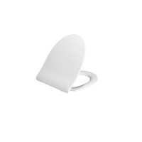 Produktbild för Pressalit 956 vit toalettstolssits med lock, Soft Close, mon...