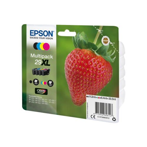 EPSON Epson 29XL Multipack - 4-pack - XL - svart, gul, cyan, magenta - original - bläckpatron