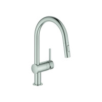 Produktbild för GROHE 32321DC2, Öppnas utåt, Stål, Hävarm, Single, Super ste...