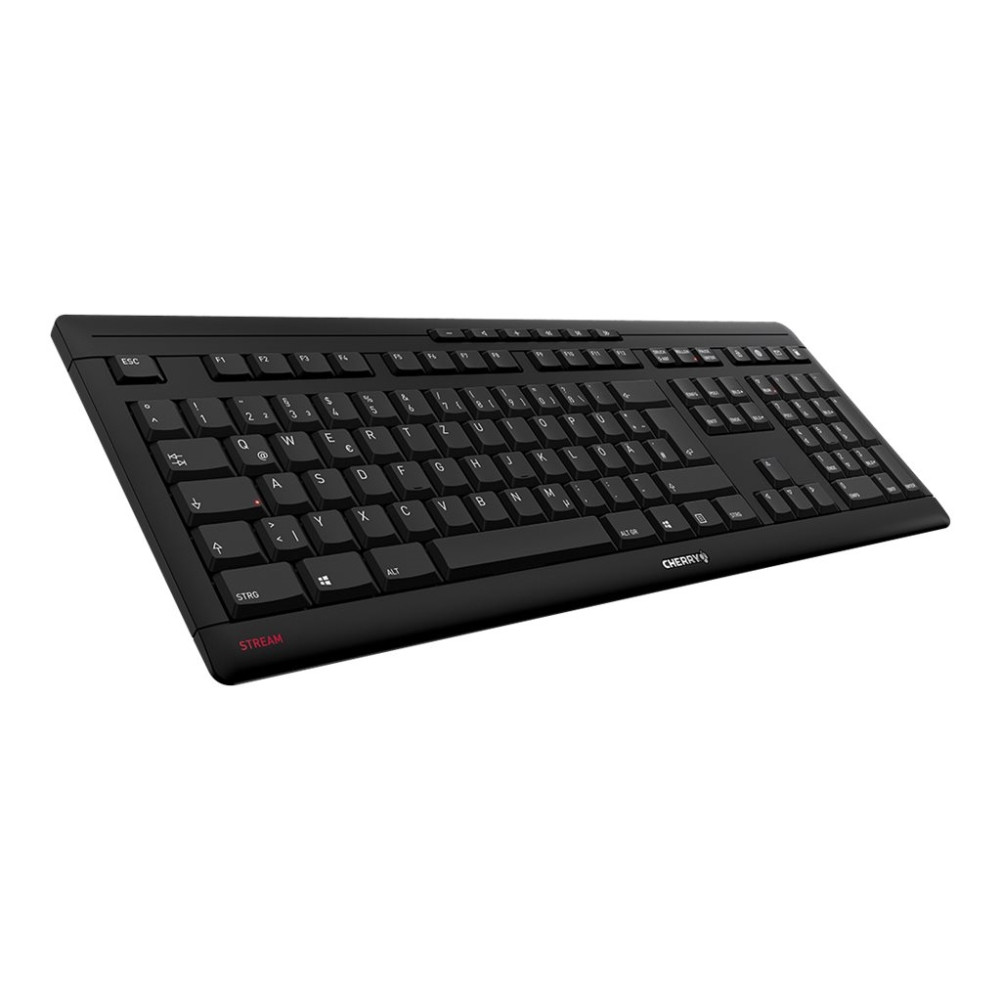 Produktbild för CHERRY STREAM KEYBOARD - tangentbord - brittisk - svart Inmatningsenhet