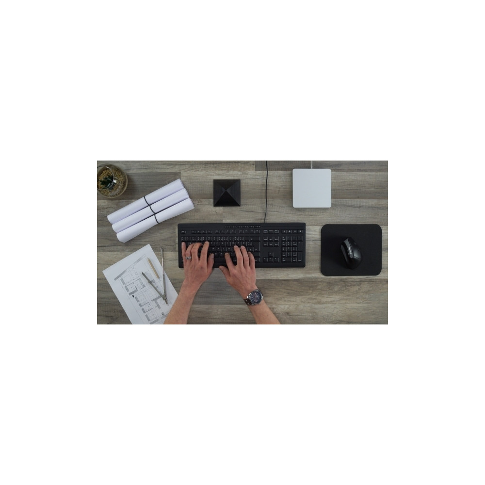 Produktbild för CHERRY STREAM KEYBOARD - tangentbord - brittisk - svart Inmatningsenhet