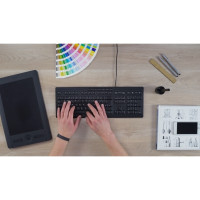 Produktbild för CHERRY STREAM KEYBOARD - tangentbord - brittisk - svart Inmatningsenhet