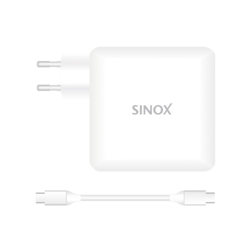 Sinox beslag Sinox Macbook USB C 65W GaN ersättningsladdare, inomhus, AC,...