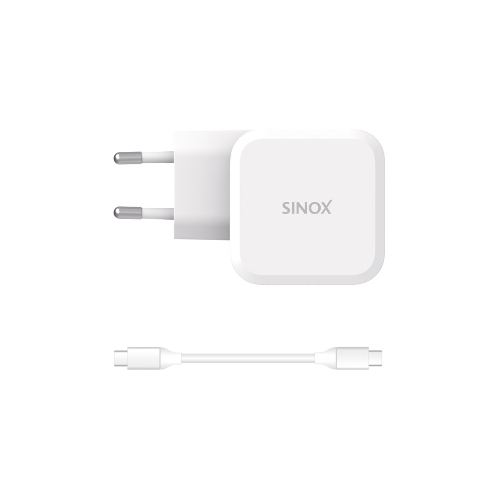 Produktbild för Sinox Macbook USB C 65W GaN ersättningsladdare, inomhus, AC,...