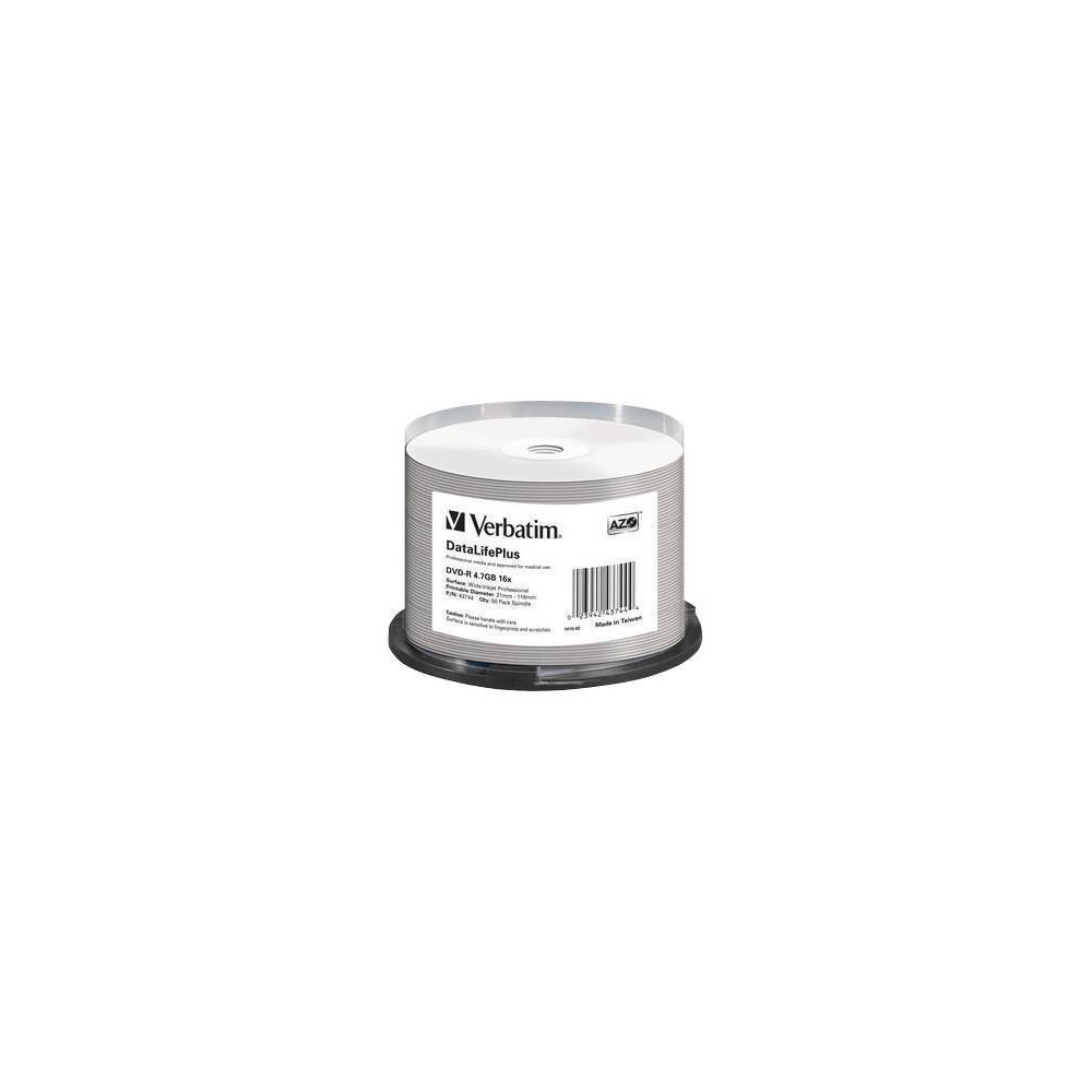 Produktbild för Verbatim DataLifePlus Professional - DVD-R x 50 - 4.7 GB - lagringsmedier