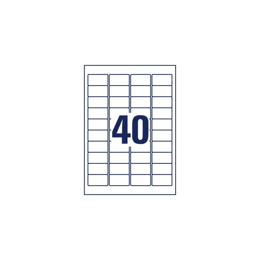 Produktbild för Avery TripleBond Labels L6140 - etiketter - 800 etikett (er) - 25.4 x 45.7 mm